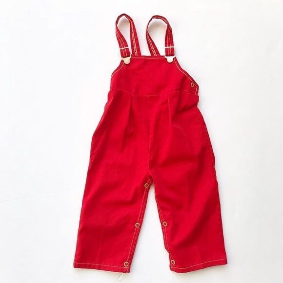 Vintage red clip overalls EUC 24 months
. - Picture 1 of 4